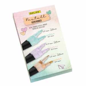 ONLINE Acryl Marker pastell 6 Stück