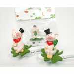 Glücksbringer Schwein Kunstharz