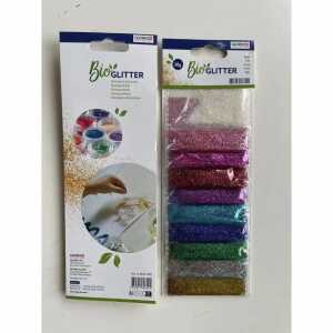 GLOREX Bio Glitter fein fein 10 Farben 20g