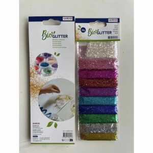 GLOREX Bio Glitter grob grob 10 Farben 20g