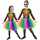 WIDMANN Kinderkostüm Skelett Regenbogen Größe 116