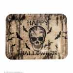WIDMANN Tablett Happy Halloween Totenkopf 33x24cm