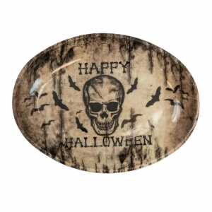 WIDMANN Totenkopf Schale Happy Halloween 40x30,5cm