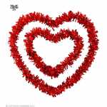 WIDMANN Set 2 Herzen aus Lametta 28cm, 45cm