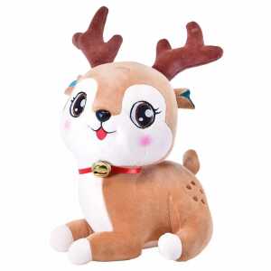 Plüsch Hirsch mit Glöckchen 35cm