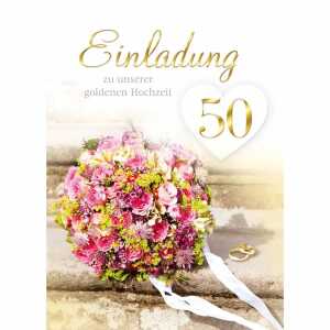 Kurt Eulzer Einladungskarte zu unserer goldenen Hochzeit 50