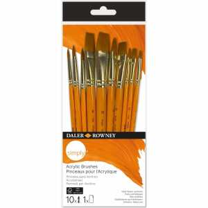 Daler Rowney Acrylpinsel Set 1 simply 10 Stück