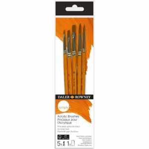 Daler Rowney Acrylpinsel Set 3 simply 5 Stück
