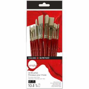 Daler Rowney Ölmalpinsel Set simply 10 Stück