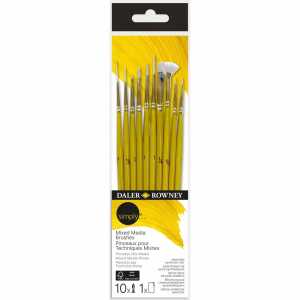 Daler Rowney Mixed Media Pinsel Set simply Detail 10 Stück