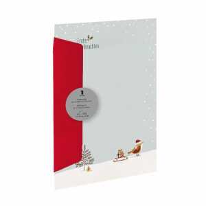 RÖSSLER Briefpapier Set Weihnachtsspatz