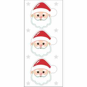RÖSSLER Sticker Lachende Nikolaus-Köpfe