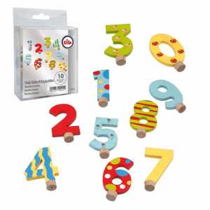 Holz-Geburtstagszahlen 10 Stück