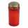 Grabkerze mit Golddeckel rot 12cm