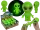 OOTB Stretch-Alien Glow in the Dark 8 x 12 x 6 cm