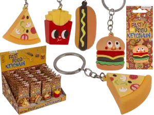 OOTB Metall-Schlüsselanhänger Fast Food