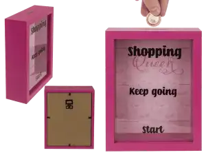 OOTB Holz-Spardose Shopping Queen