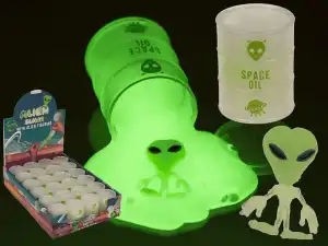 OOTB Alien-Schleim mit Alien-Figur Glow in the Dark