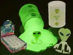 OOTB Alien-Schleim mit Alien-Figur Glow in the Dark