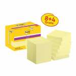 Post-it Haftnotizen Super Sticky Notes gelb 47,6x47,6mm...