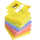 Post-it Haftnotizwürfel Z-Notes 5 Farben 76x76mm 6x100 Blatt