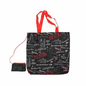 Muddastadt Baumwollbeutel Berlin schwarz