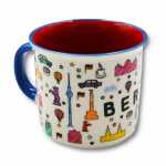 Muddastadt Tasse Scribble Berlin weiß