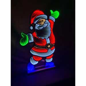 LED Weihnachtsmann mit Infinity Effek 60cm