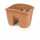 Blumenkasten Crown Kunststoff terracotta 278x242x201mm