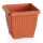 Blumentopf Terra eckig Kunststoff terracotta 300x300x250mm