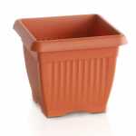 Blumentopf Terra eckig Kunststoff terracotta 450x450x350mm