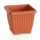 Blumentopf Terra eckig Kunststoff terracotta 450x450x350mm