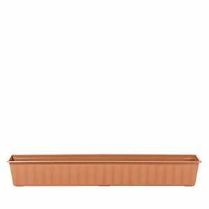 Blumenkasten Agro rechteckig Kunststoff terracotta 800x180x140mm