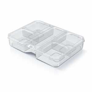 Werkzeug Organizer Box transp Klemmverschluss Kunststoff 193x147x35mm