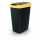 Mülleimer Compacta Q 12L Kunststoff schwarz/gelb 260x196x370mm