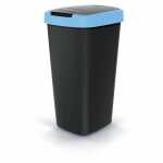 Mülleimer Compacta Q 25L Kunststoff schwarz/blau...