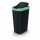 Mülleimer Compacta Q 45L Kunststoff schwarz/grün 394x298x612mm