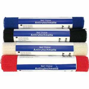 Antirutschmatte blau, schwarz, weiß, rot 150x30cm 4fach sortiert
