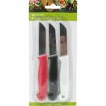 Küchenmesser Klinge 7cm rot, schwarz, weiß...