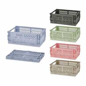 Klappbox PP blau, schwarz, grün, rot, beige 10x6x15cm 5fach sort