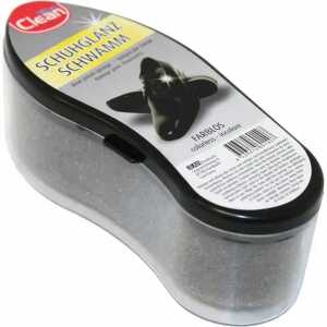 Schuhglanzschwamm Clean für Echt- und Kunstleder farblos 13x4cm