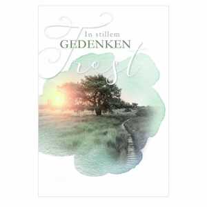 Kurt Eulzer Trauerkarte Sonnenuntergang