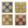 Holzspiel Tic Tac Toe blau, rot, orange, gelb 14x14cm 4fach sortiert