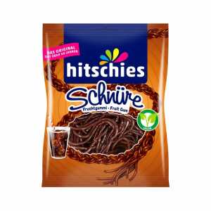 hitschler hitschies Fruchtgummi Schnüre Cola Vegan braun 125g Beutel