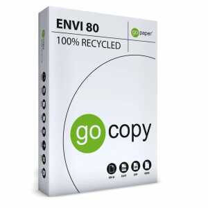 Kopierpapier go copy envi 80g 100% Recycling weiß DIN A4 500 Blatt