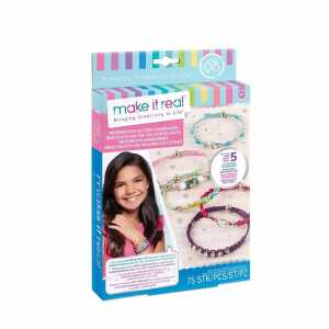 make it real Kreativset Armbänder Regenbogen Glitzer 5 Stück