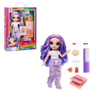Puppe Rainbow High Junior PJ Party Fashion Doll Violet Willow+Zubehör