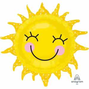 amscan Folienballon SuperShape Sunshine Sun gelb 74x71cm