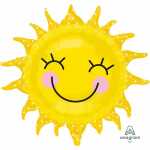 amscan Folienballon SuperShape Sunshine Sun gelb 74x71cm