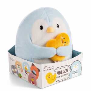 NICI Kuscheltier Pinguin Waddle mit Ente blau 16cm